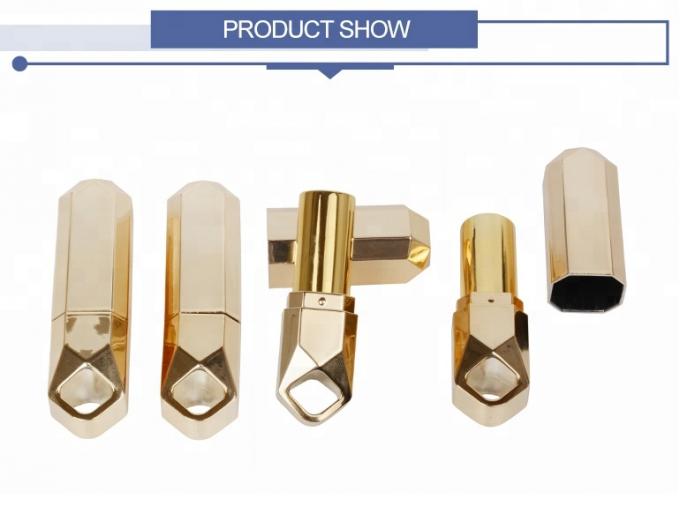 косметическая упаковывая трубка губной помады золота для оптовой продажи