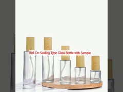 Стеклянная бутылка с образцом