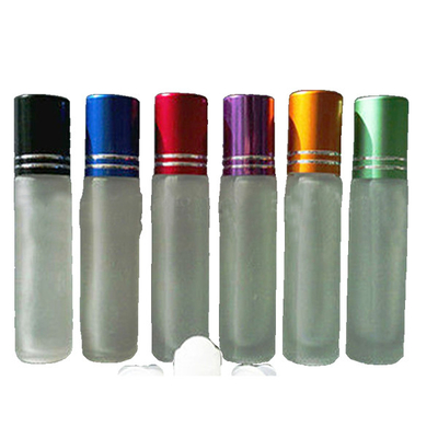 ‌10ml Cobalt Blue Glass Roller Bottles For Aromatherapy With Frosted Surface‌