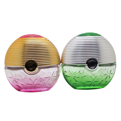 50ml Custom Glass Perfume Bottles , Colored Glass Perfume Bottles With Water Transfer