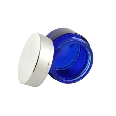Skin Care Glass Cosmetic Cream Jar , Empty Glass Cream Containers
