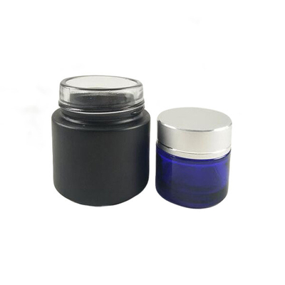 Skin Care Glass Cosmetic Cream Jar , Empty Glass Cream Containers